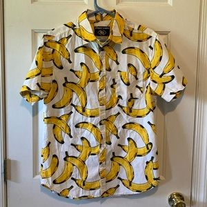 Amongst others banana button front shirt S
